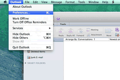 create new folder for email outlook mac